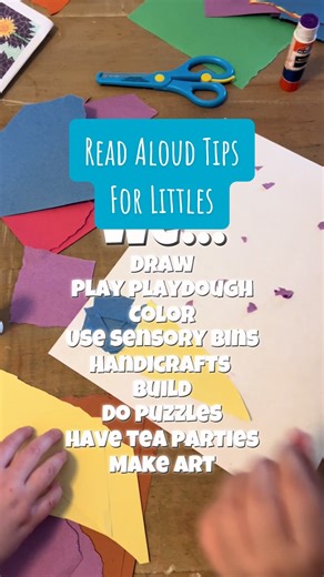 Busy hands can make for easier listening for little ones! We love to do our read alouds during breakfast, while coloring, playing with kinetic sand, and more. For our family read aloud I’ll print pages to color that go with our current read alouds! Like Charlotte Web pictures, or animals if there happens to be a cute baby skunk character (A Boy Called Bat). I also let them move about the room as they listen! #raisingreaders #homeschoolmom #kidsreading #readaloud #booksforkids