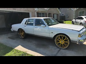Ls Powered White Pearl Box Chevy with Gold Forgioto 26s