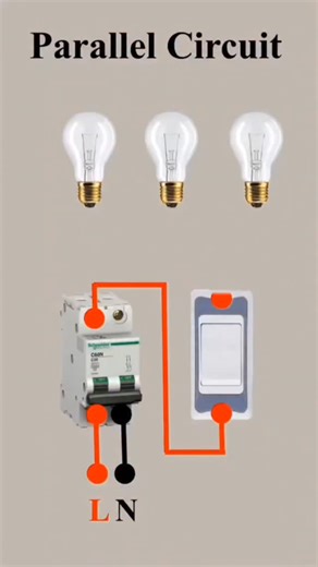 electric_work03 on Instagram: "Parallel bulb wiring connection kasa kran 💡 ⚡️ Like follow plz ❤️ 🙏 . #electric_work03 . #electric #electrician #light #viral"