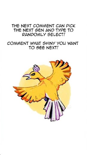 Shiny Ho-Oh | Drawing Pokémon sticker designs #pokemon #shinypokemon