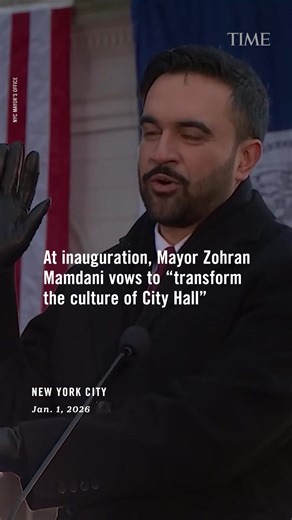 Zohran Mamdani is officially the mayor of New York City. Sen. Bernie Sanders publicly swore him into office on the steps of City Hall Thursday, following a private ceremony at the abandoned Old City Hall subway station hours earlier. #mamdani #zohranmamdani #berniesanders #nyc