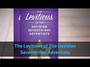 The Leviticus Of The Davidian Seventh Day Adventists