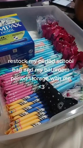 this is basically 2 videos in one so hopefully it's not to much going on. #period #periodproducts #fyp #periodorganisation #periodkit #foryou #periodstorage #pads #tampons #padsandtampons