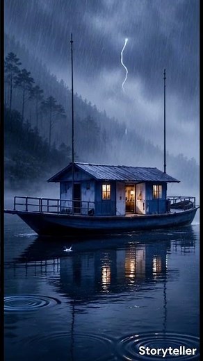 Heavy Rain on the Silent Lake | Cinematic Storm Ambience | 4K Nature Relaxation