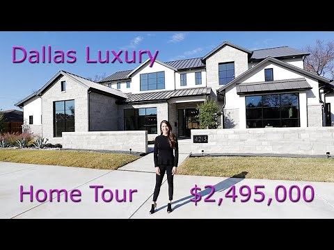 Dallas, TX | Luxurious Contemporary Modern Home Tour | Twin Oaks Custom Homes | $2,495,000