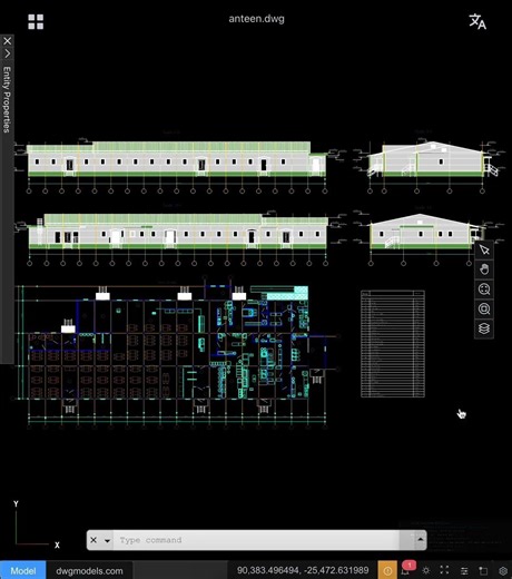 CAD-Viewer: A high-performance web-based DWG/DXF viewer/editor without requiring any backend server