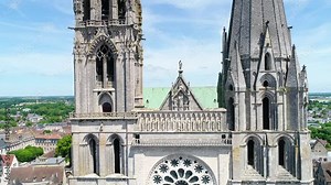 France, Eure et Loir, Chartres, Notre Dame Cathedral of Chartres listed as Wolrd Heritage by UNESCO