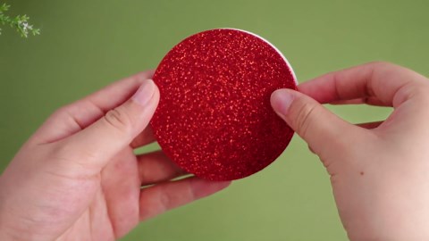 Cinnvoice 497 Pcs DIY Christmas Crafts for Adult Glitter Foam Circles Craft Christmas Ball Ornament Kit Create Your Own Tree Ornaments for Xmas Holiday Decor Included Instructions