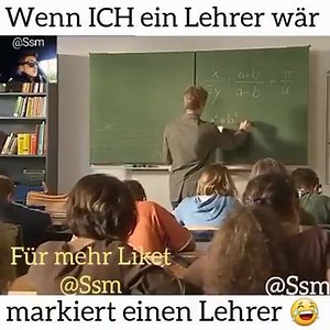 Wenn ich ein Lehrer wäre dann würde ich genau so sein xD Markiere deine Freunde um das zu sehen 😂 Für mehr Video's folgt uns >>> Funny-Haus