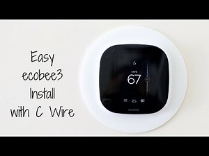 Easy ecobee3 Install with C wire. This Mom shows you how.