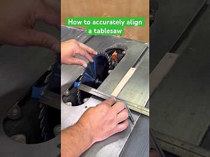 How to accurately align a tablesaw #woodworkingtools #diy #tools