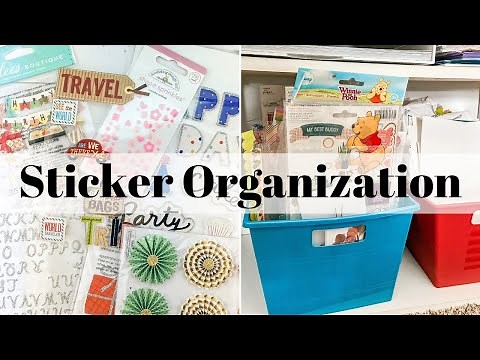Scrapbook Sticker Organization From Dollar Tree! Best way to store stickers