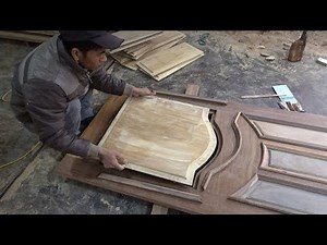 Amazing Techniques Woodworking // How To Build And Assemble A Beautiful Front Door