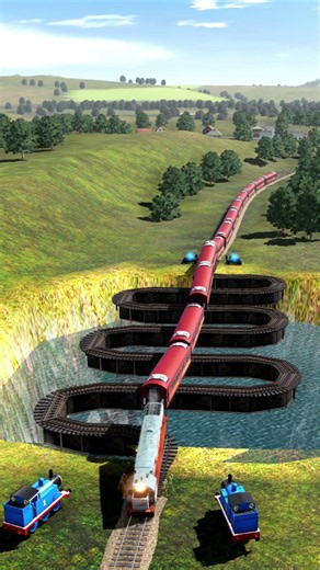 Kereta Api Melompat - Lompat VS Rel Jembatan Ular