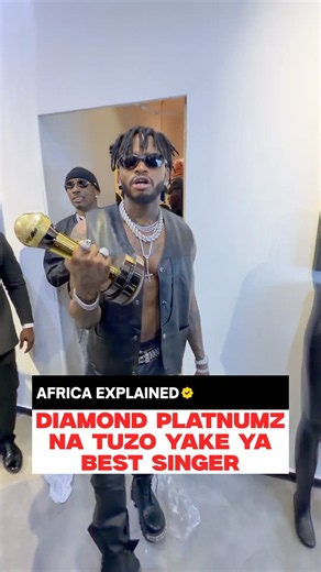 Diamond Platnumz na Tuzo Yake ya “Best Singer”! 🏆🔥 #africaexplained #diamondplatnumz