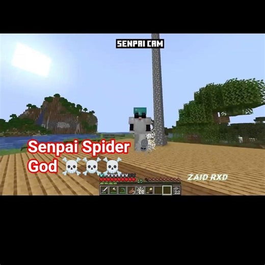 Senpai Spider Cobweb Clutch ☠️ #minecraft