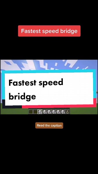 Fastest Speed Bridge in Minecraft with Mods