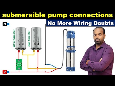 How to Wire a Submersible Pump with Single Capacitor and Two Capacitor ‪@TheElectricalGuy‬