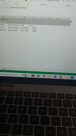 merge cell in excel