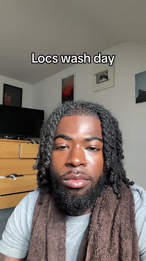 Locs wash day, full video available NOW on YT LINK IN MY BIO! #locs #locjourney #locsoftiktok #loctok #locmaintenance #twostrandtwist #locwashday