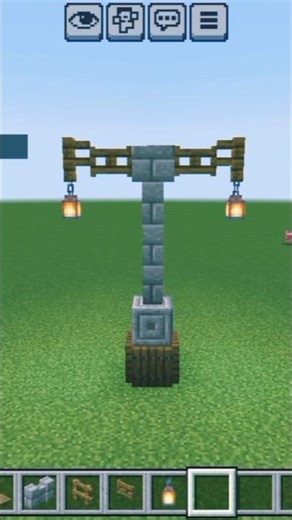 Minecraft mini street light build 😱🔥 #minecraft #subscribe