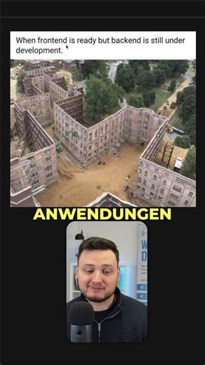 Wenn das Frontend bereits fertig ist, aber das backend noch nicht #programmieren #informatik #ki