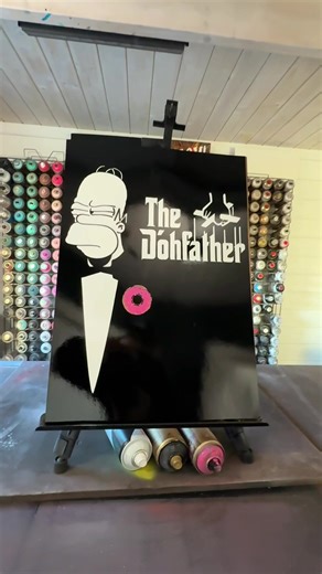 Could you paint this? The answer is yes! Check our 🔗 #stencilart #customstencil #stencildesign #spraypaint #howtostencil