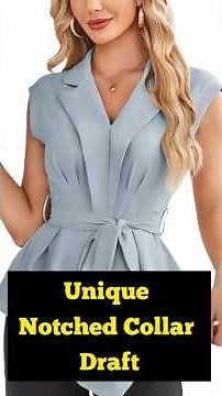 💥 Stylish Notched Collar Pattern | Beginner-Friendly