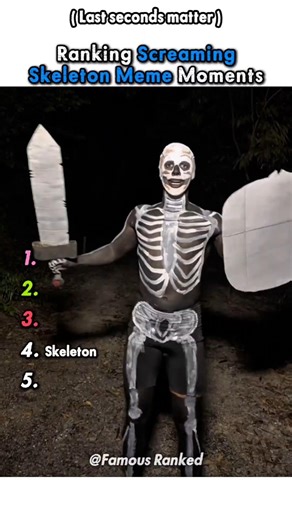 Ranking Screaming Skeleton Meme Moments