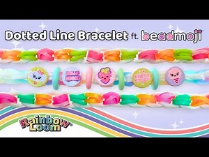 Dotted Line Rainbow Loom Bracelet Tutorial by Angelynn (TutorialsByA™) - Beginner Level Design