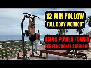 12 Min Follow Along Full Body Calisthenics Workout Using Power Tower