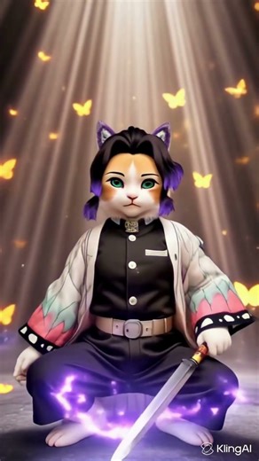Shinobu Cat Transformation – Demon Slayer Cosplay Anime Style