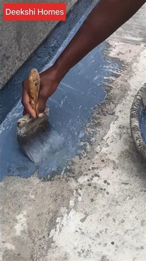 Water proofing method in 60 seconds! | Terrace water proofing with Dr. fix it 301 | Deekshi Homes