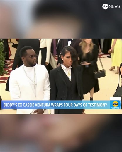 63K views · 457 reactions | Cassie Ventura concluded four days of often painful and intimate testimony on Friday, as she sparred with attorneys for her former boyfriend, Sean "Diddy" Combs, over the consistency of her testimony and the harm she allegedly endured at the hands of the rap mogul. ABC News' Aaron Katersky has the latest and what to expect next week: https://abcnews.visitlink.me/cGxVHy | ABC News | Facebook