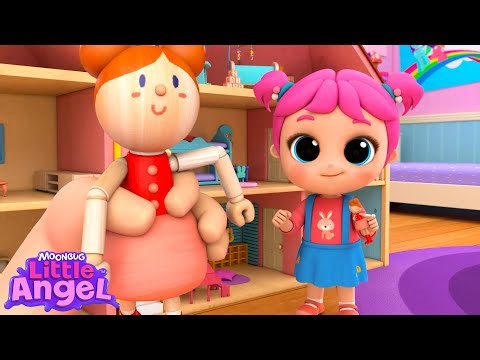 Playing Dolly Dress Up 💖 Jill's Playtime | Little Angel Kids Songs & Nursery Rhymes