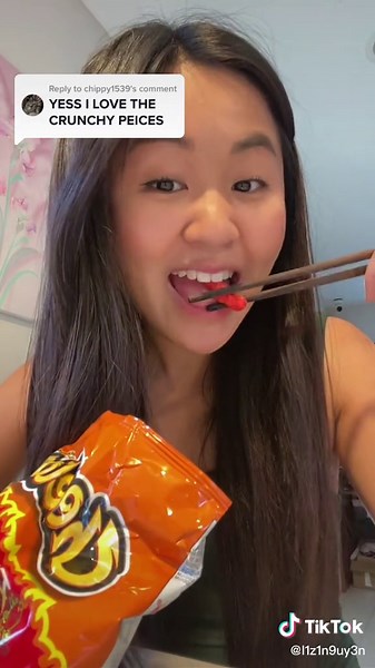 Replying to @chippy1539 spicy tummy time #cheetos #crunchy #asmr #chopsticks