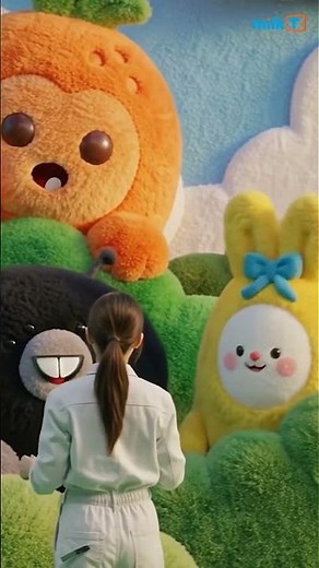 아이누리 촬영현장 🎬밀크티아이 캐릭터들이 현실로 펼쳐진 순간! #shorts #촬영현장