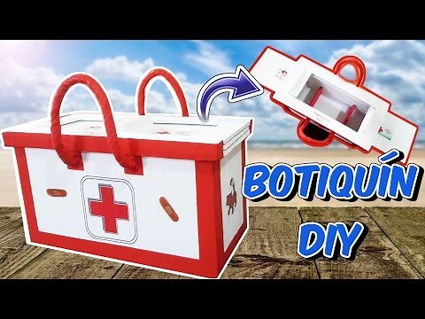MANUALIDADES FACILES Y PRACTICAS - BOTIQUIN ORGANIZADOR DIY DE CARTON