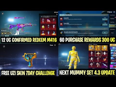 🔥Next Mummy Set 4.3 Update | 60-UC Purchase & 300 UC Rewards | 12 UC Confirmed Redeem The Fool M416