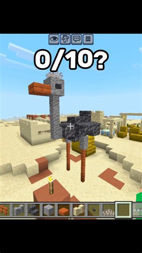 Minecraft Ostrich Statue 🦩😍
