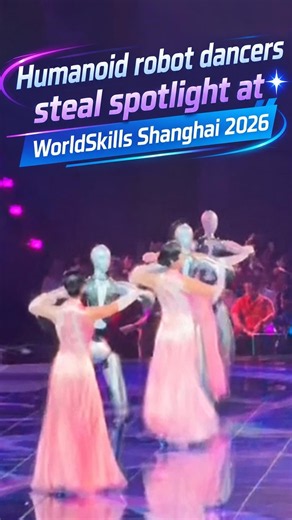 Humanoid robots dance with human partners at WorldSkills Shanghai 2026