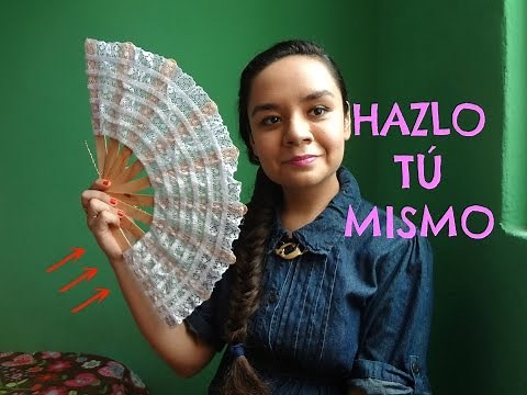 DIY- COMO HACER UN ABANICO DE MADERA CON ENCAJE (FÁCIL Y BONITO)