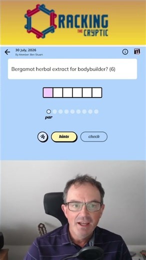 MinuteCryptic in a Minute - 30 July 2026 - GYM BUNNY