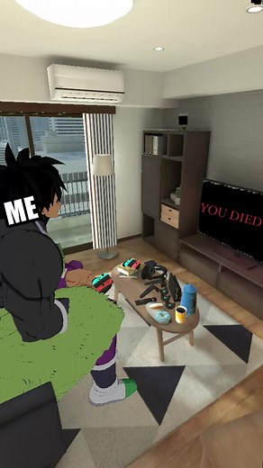 Elden Ring and Dragon Ball Z Meme in VRChat