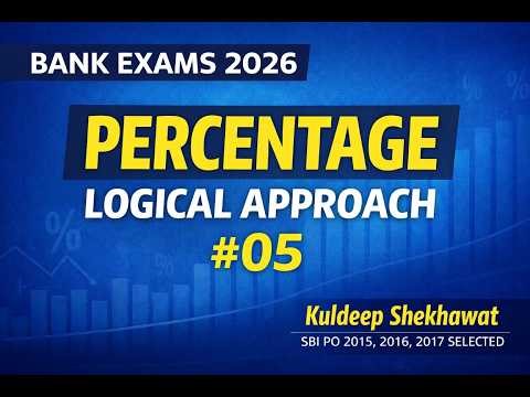 Percentage for Bank Exams 2026 | Build Real Understanding (Class 5)