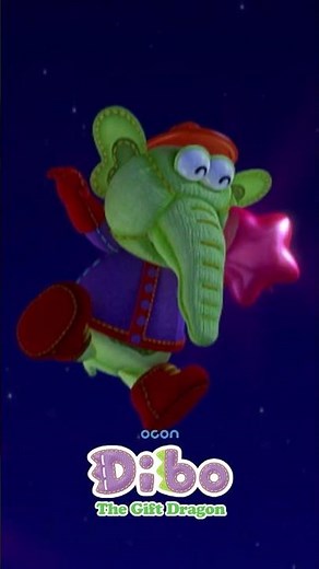[Dibo the Gift Dragon] ☁️ Fly high in the sky ☁️ and hang a star 🌟