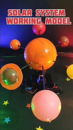 Solar system working model #science #diy #easy #solar