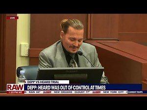 Johnny Depp cracks up court with joke about 'grumpy' that Amber Heard left in bed | LiveNOW from FOX