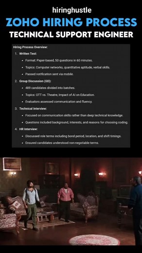 Hiring Hustle | Dev Duo | T&T techies on Instagram: "Zoho technical support Engineer hiring process 2024 Please check the image in the channel"