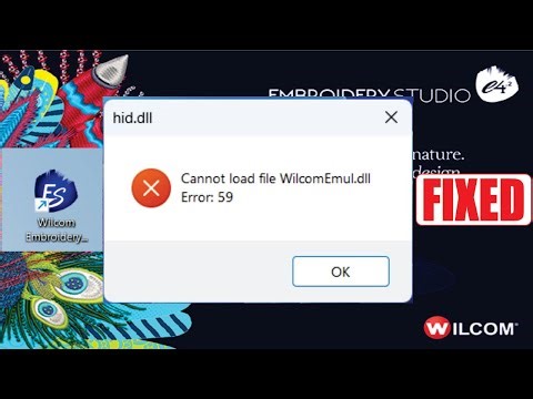 wilcom E4 2 Cannot Load File WilcomEmul dll Error59